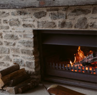 The Prospect Lodge B&B fireplace is ready and waiting