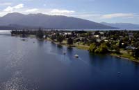 View of Lake Te Anau, easily seen from Prospect Lodge